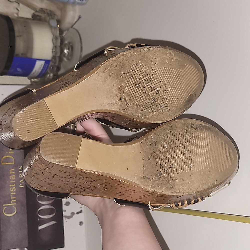 Jessica Simpson Wedges, size 7, light weight, leopard print - Picture 7 of 7